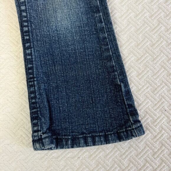 Levis Girls 2T Toddler Embroidered Fare Bell Bottom Embroidered Sequin Jeans - Picture 5 of 13